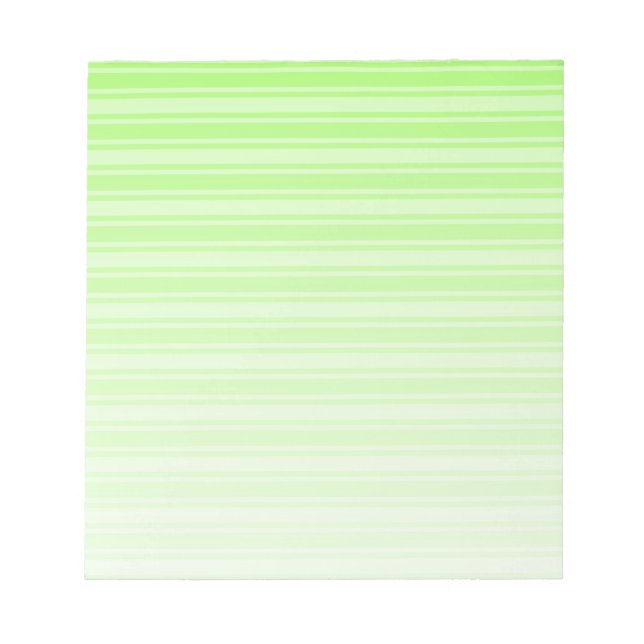 Bloco De Notas faixas de verde limão doce (Frente)