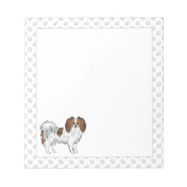 Bloco De Notas Falcão Sable Vermelho Phalène Cachorro Fofo Desenh