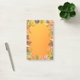 Bloco De Notas Fall Autumn Maple Deixa Pumpkin Girassol