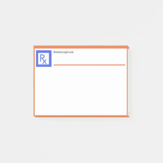Bloco De Notas Falso RX da prescrição