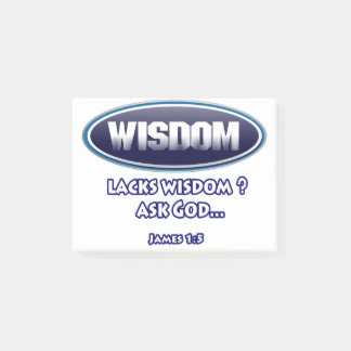 Bloco De Notas falta sabedoria, você deveria perguntar a Deus,