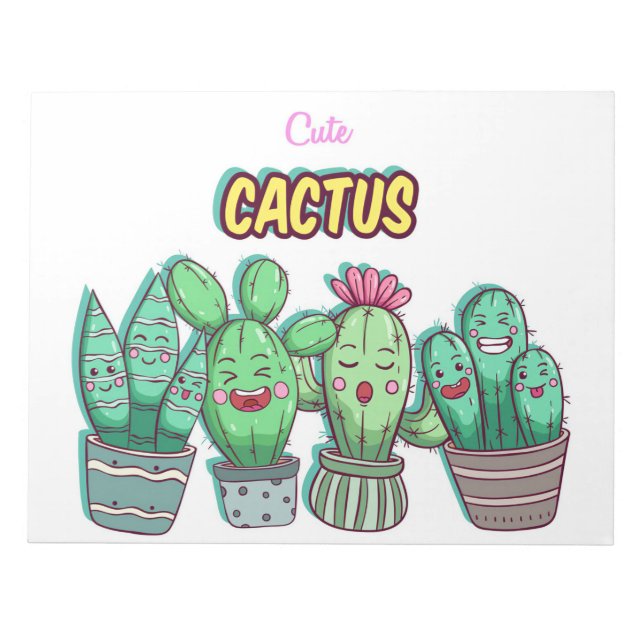 Bloco De Notas Família Cute Castus (Frente)
