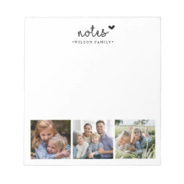 Bloco De Notas Família de Colagem de Fotos do Notes