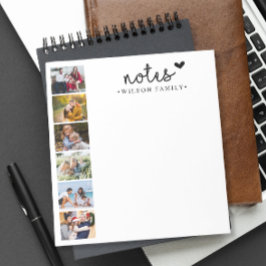 Bloco De Notas Família de Colagem de Fotos do Notes