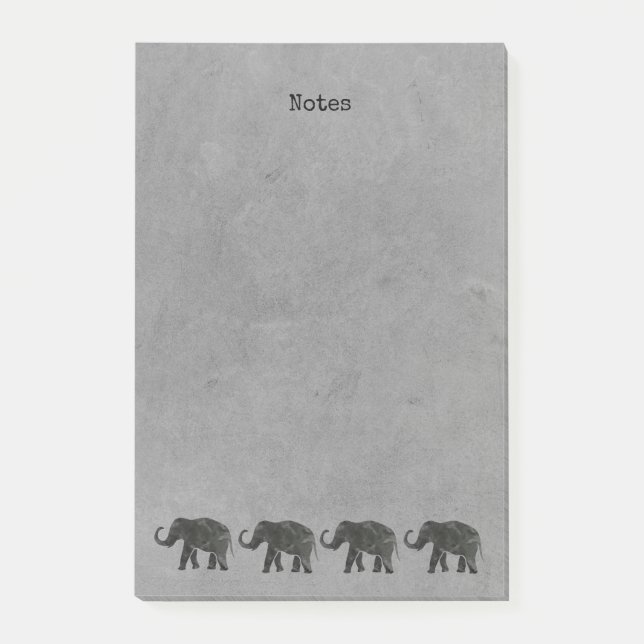 Bloco De Notas Família Marching Elephants (Frente)