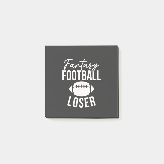 Bloco De Notas Fantasia Engraçada de Futebol Perdido (Frente)