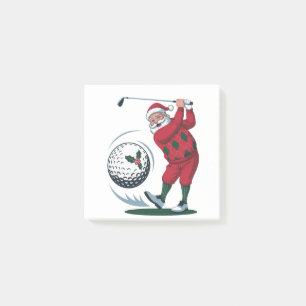 Bloco De Notas Fantasia Fantasma Golf Tocando Papai Noel