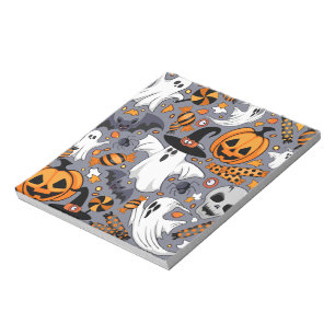 Bloco De Notas Fantasmas Spooky e Monstros Cute Assustadores