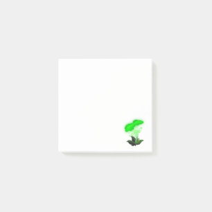 Bloco De Notas Fantasy Chanterelle Glossudo Cogumelo Verde