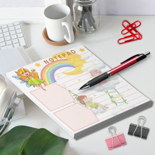 Bloco De Notas Fantasy Fairy Rainbow Moon Stars Cloud Theme (Criador carregado)