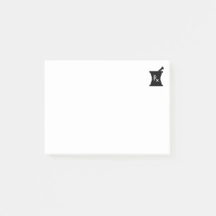 Bloco De Notas Farmacêutico - Notas de Posto do logotipo de pél