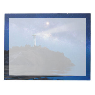 Bloco De Notas Faróis Farol de Starry Night