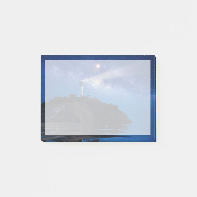 Bloco De Notas Faróis | Farol de Starry Night (Frente)