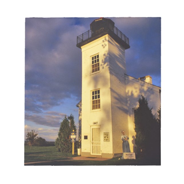 Bloco De Notas Farol em Escanaba UP Michigan (Frente)