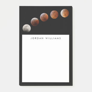 Bloco De Notas Fases da Lua Cheia Eclipse Lunar Total Colorado