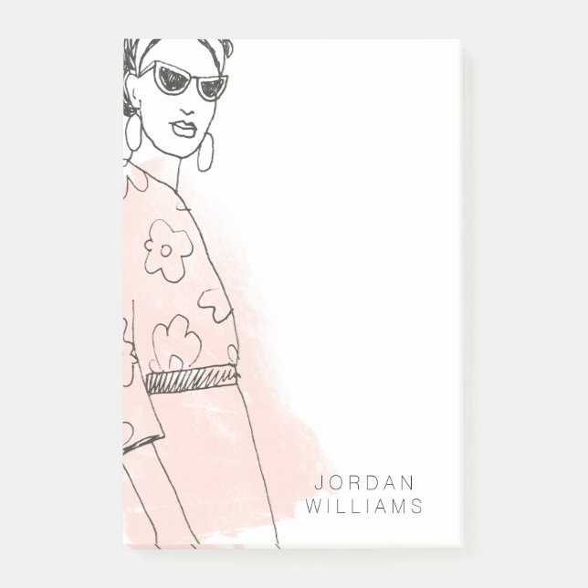 Bloco De Notas Fashion Sketch (Frente)
