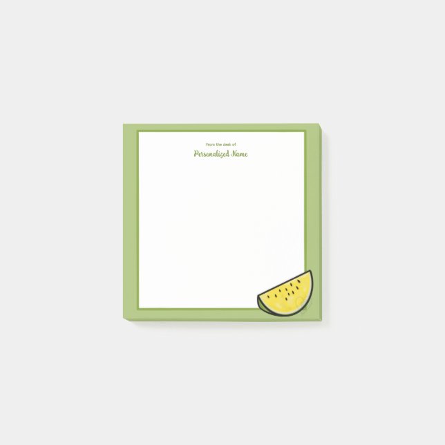 Bloco De Notas Fatia de Sol Frame Amarelo (Frente)