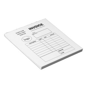 Bloco De Notas Fatura comercial personalizada profissional