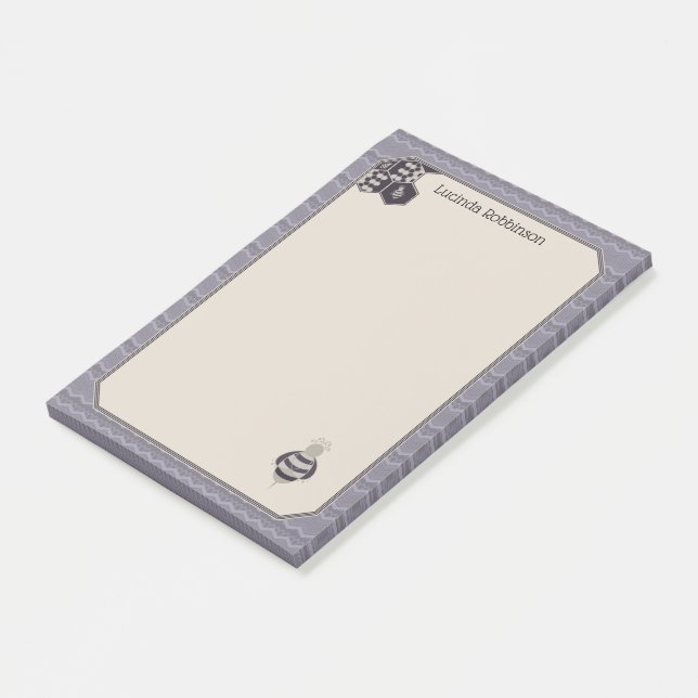 Bloco De Notas Favo | Favo Chevron Decorativo (Inclinado)