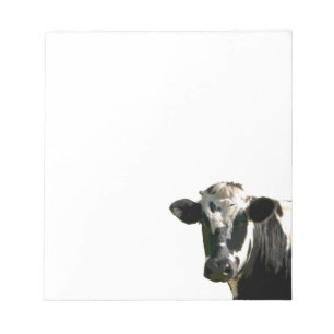 Bloco De Notas Fazenda de vaca Holstein Leite de raça negra e br