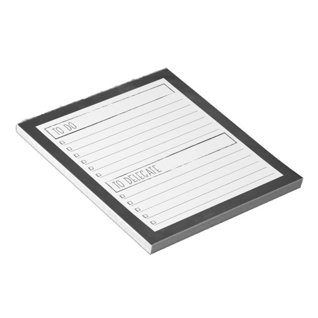 Bloco De Notas Fazer e Delegar Notepads (Inclinado)