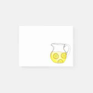 Bloco De Notas Fazer Lemonade Amarelo Citrus Lemon Ade Pitcher