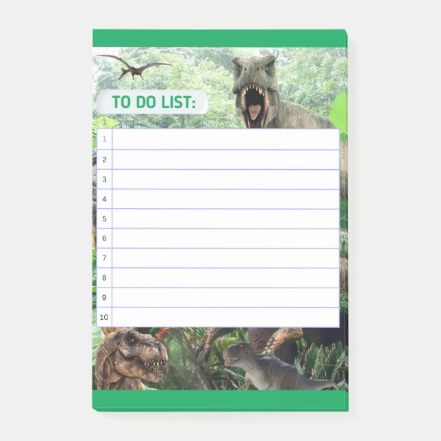 BLOCO DE NOTAS FAZER LISTA DO DINOSSAUR (Frente)