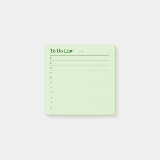 Bloco De Notas Fazer Notas da Lista (Frente)
