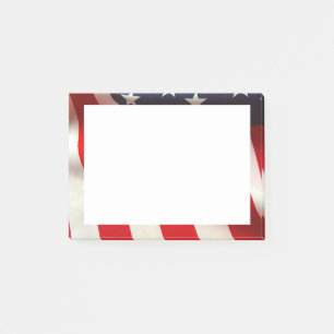 Bloco De Notas Fechamento da bandeira dos Estados Unidos