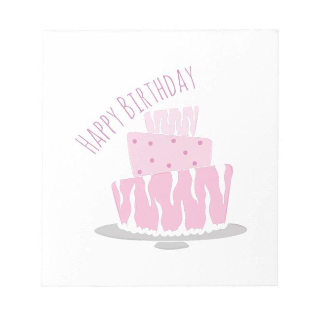 Bloco De Notas Feliz aniversário (Frente)