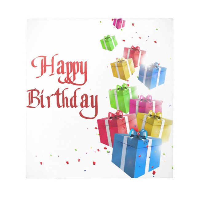 Bloco De Notas Feliz Aniversário Para Você (Frente)