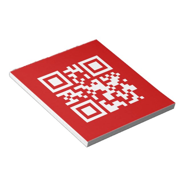 Bloco De Notas Feliz ano novo! — Código QR (Inclinado)