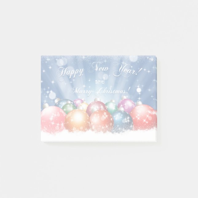Bloco De Notas Feliz ano novo e Feliz Natal (Frente)