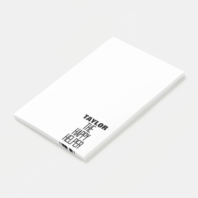 Bloco De Notas Feliz Auxiliar (Inclinado)