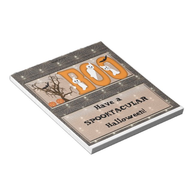 Bloco De Notas Feliz Bar do Halloween Candy Wrapper Party Favor (Inclinado)