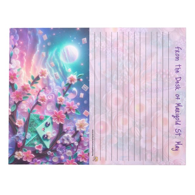 Bloco de Notas Feliz Correio Linhado (Frente)