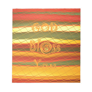 Bloco De Notas Feliz Deus abençoe de Natal Você Cores Design