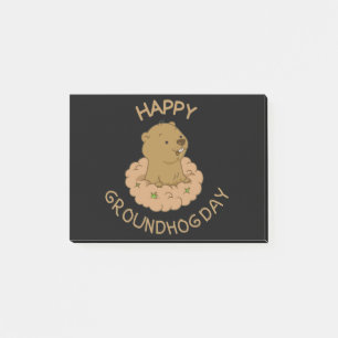Bloco De Notas Feliz Dia da Marmota