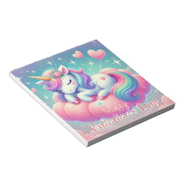 Bloco De Notas Feliz dia de os namorados (Inclinado)