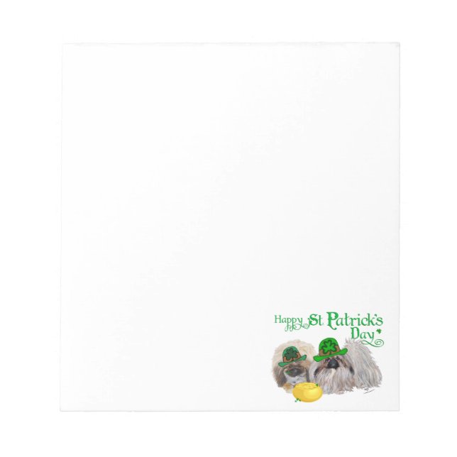 Bloco De Notas Feliz Dia de São Patrício (Frente)
