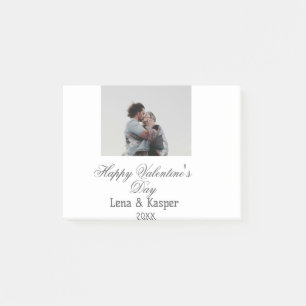 Bloco De Notas Feliz dia dos namorados casal foto moderno simples
