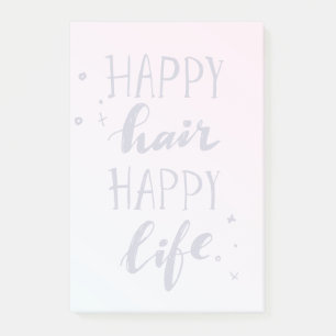 Bloco De Notas Feliz Hair Happy Life