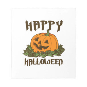 Bloco De Notas Feliz Halloween Roupa de Halloween Engraçada