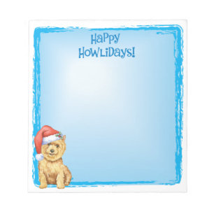 Bloco De Notas Feliz Howlidays Norwich Terrier