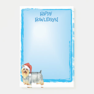 Bloco De Notas Feliz Howlidays Silky Terrier