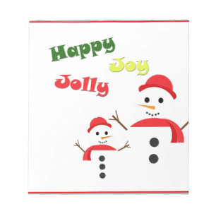 Bloco De Notas Feliz Jolly Joy