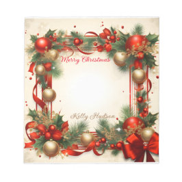 Bloco De Notas Feliz Natal