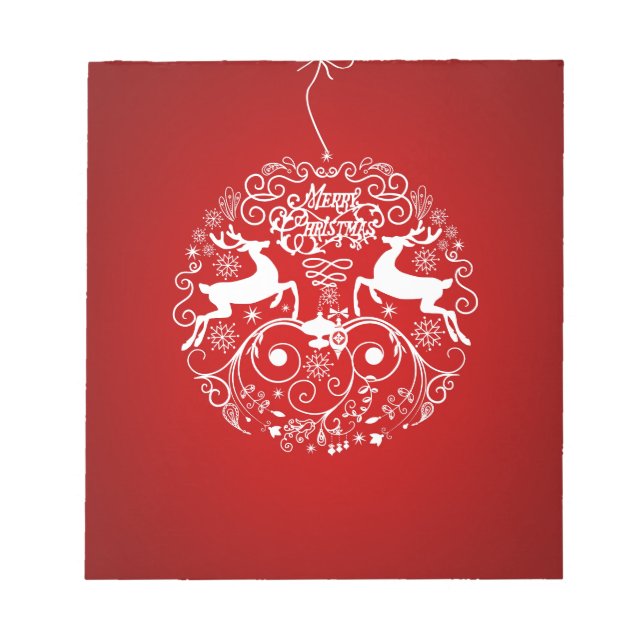 Bloco De Notas Feliz Natal, Amigos Veados! (Frente)