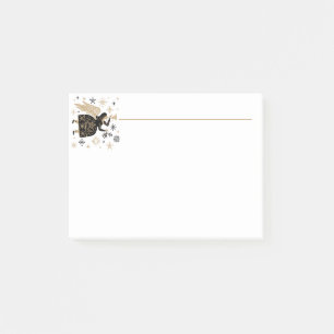 Bloco De Notas Feliz Natal Black White Angel Graphic Art