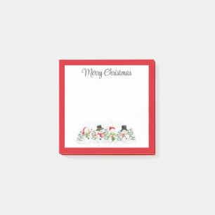 Bloco De Notas Feliz Natal Bonecos de Neve